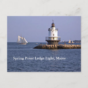 Spring Point Ledge Light postcard