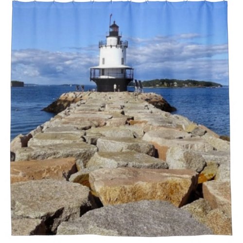 Spring Point Ledge Light Shower Curtain