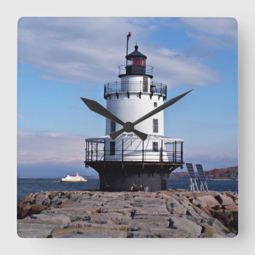 Spring Point Ledge Lighthouse Maine Clock