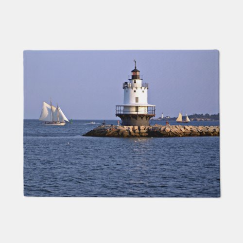 Spring Point Ledge Lighthouse Maine Door Mat