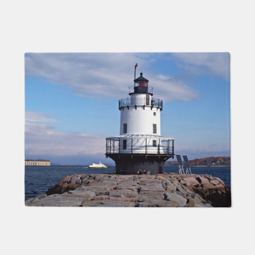 Spring Point Ledge Lighthouse Maine Door Mat