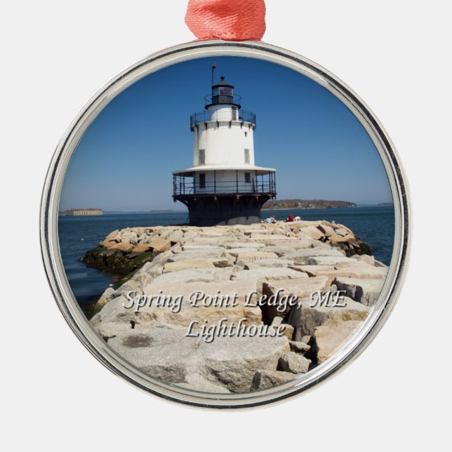 Spring Point Ledge Lighthouse Metal Ornament (Front)