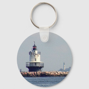 Spring Point Light and Portland Head Light Keychain