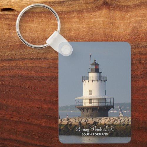 Spring Point South Portland Maine Lighthouse Keychain