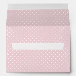 Spring Polka Dots Classic Soft Blush Envelope