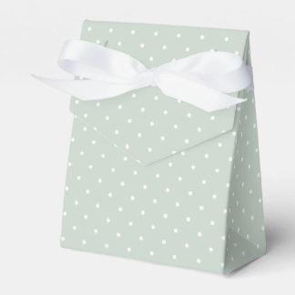 Spring Polka Dots Micro | Muted Sage Favor Boxes
