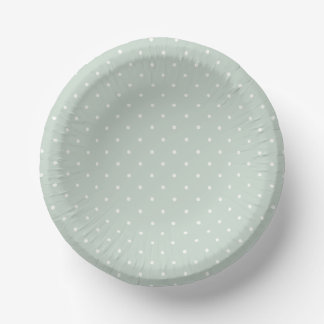 Spring Polka Dots Micro | Muted Sage Paper Bowls