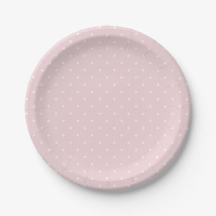 Spring Polka Dots Micro Soft Blush Paper Plates