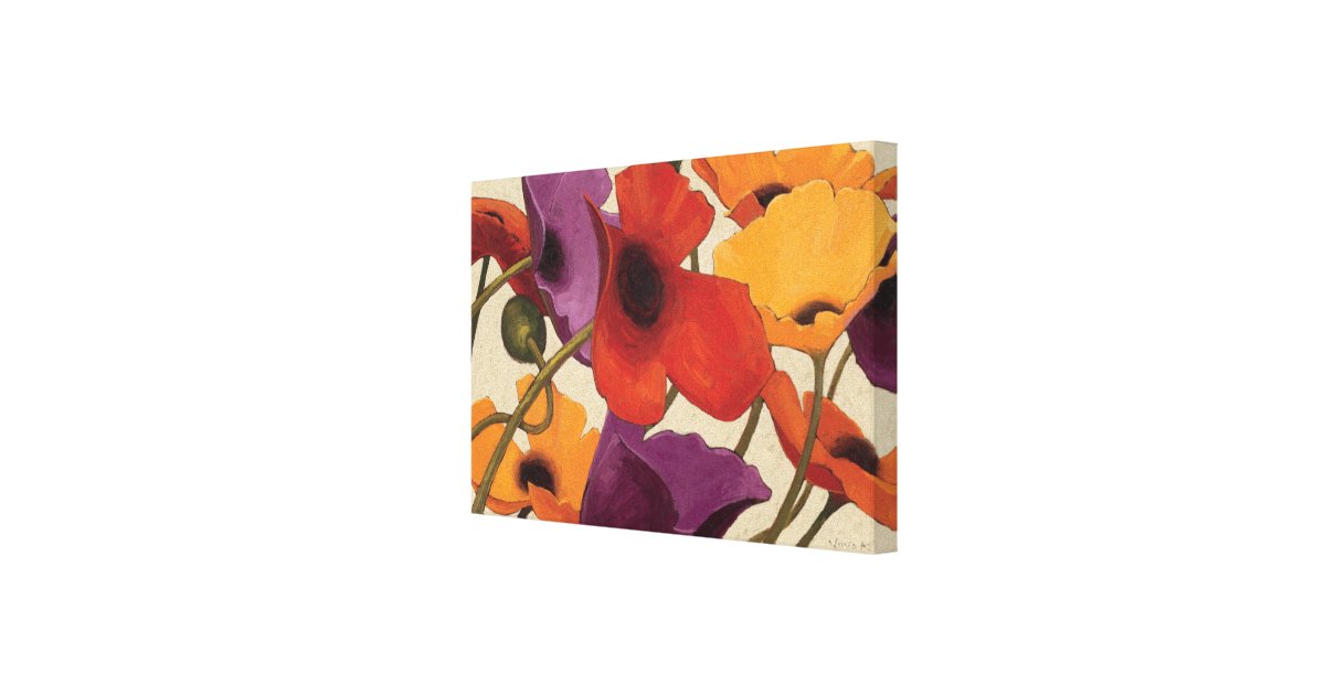 Spring Poppies Canvas Print | Zazzle