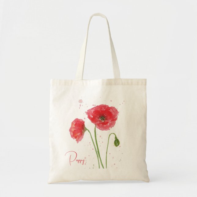 Spring Poppies Tote Bag (Front)