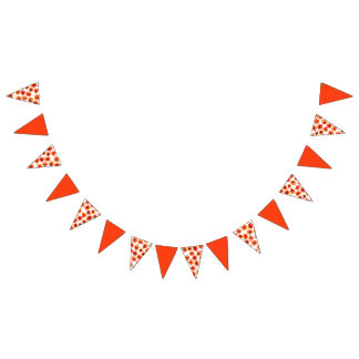 Spring poppy flowers Wedding Decor Bunting Flags