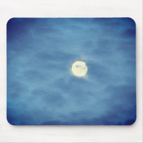 Spring Prelude Full Moon Mouse Pad