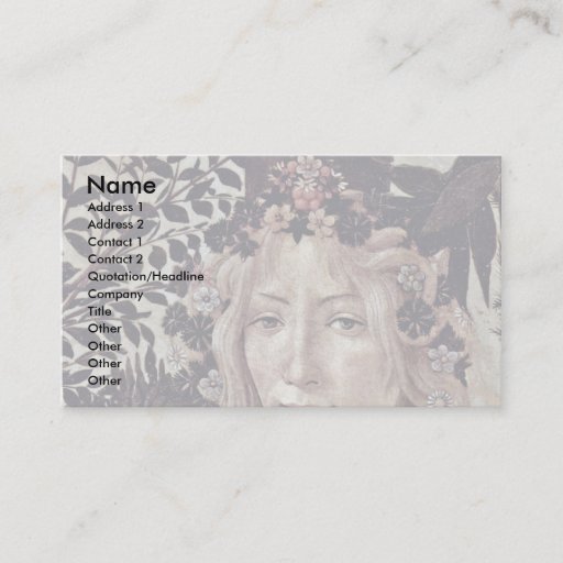 Customizable Spring (Primavera)  By Botticelli Sandro Business Cards