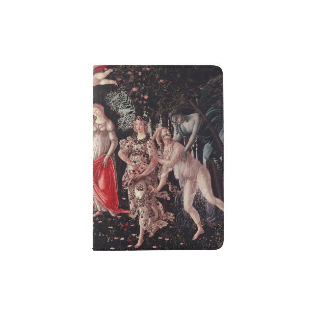 Spring Primavera Sandro Botticelli Renaissance Passport Holder (Front)