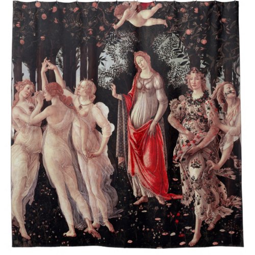 Spring Primavera Sandro Botticelli Renaissance Shower Curtain