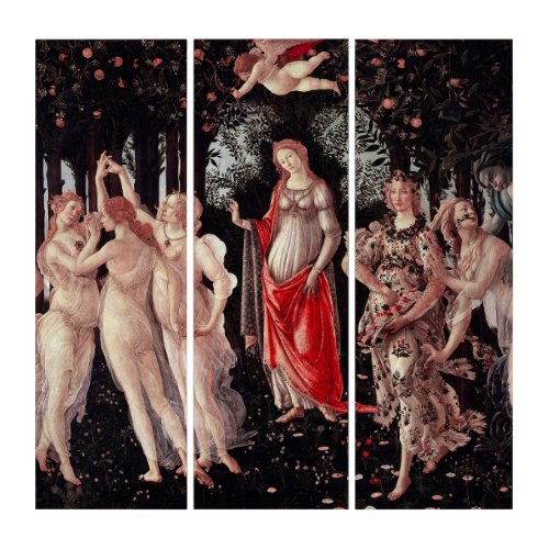 Spring Primavera Sandro Botticelli Renaissance Triptych