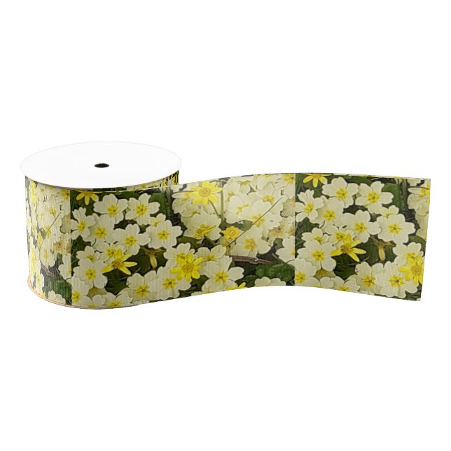 Spring Primroses Grosgrain Ribbon (Spool)