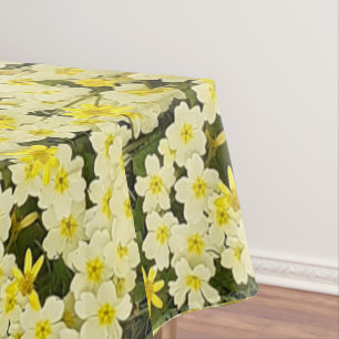 Spring Primroses  Tablecloth