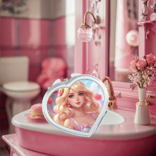 Spring princess  compact mirror