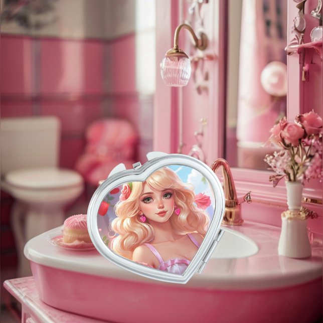 Spring princess  compact mirror (Creator Uploaded)
