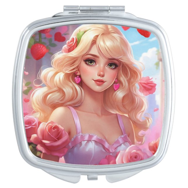 Spring princess  compact mirror (Front)