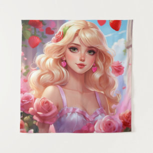 Spring princess tapestry