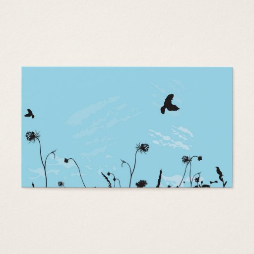 Customizable Spring Profile Card Business Cards