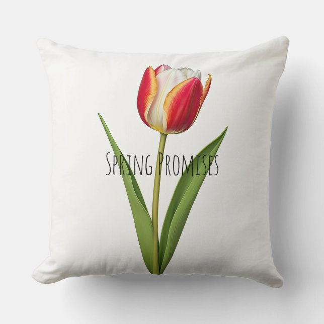 Spring Promises Throw Pillow (Front)