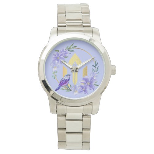 Spring purple and gold Unitarian Universalism chal Watch