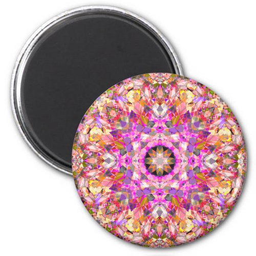 Spring Purple Yellow Green Star for Springtime Magnet