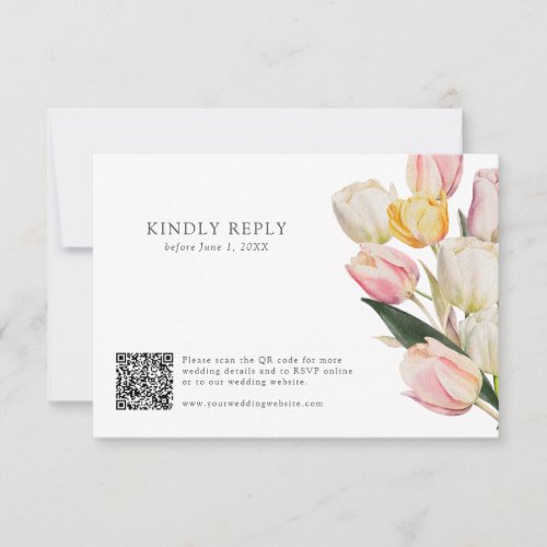 Spring QR Code RSVP Card