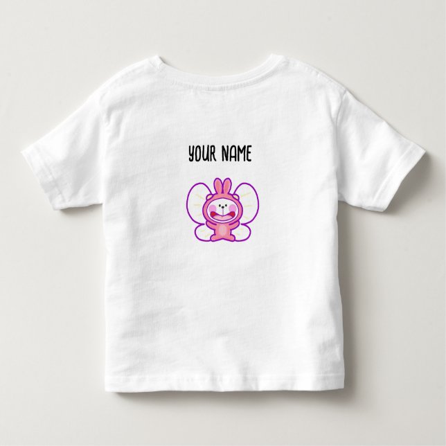 spring rabbit toddler t-shirt (Back)
