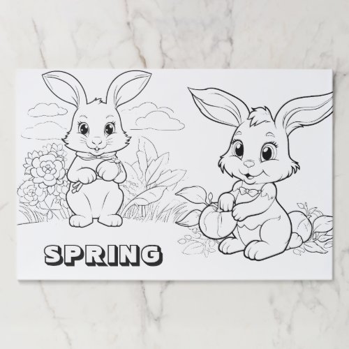 Spring Rabbits  Paper Pad