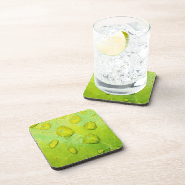 Spring Rain Abstract Coaster (Right Side)