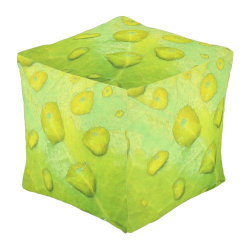 Spring Rain Abstract Outdoor Pouf