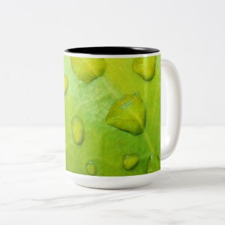 Spring Rain Abstract Two-Tone Coffee Mug