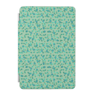 spring rain, aqua forest and sea green dots iPad mini cover