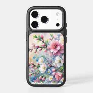 Spring Rain Blossom Watercolor Cottagecore iPhone 17 Pro Case