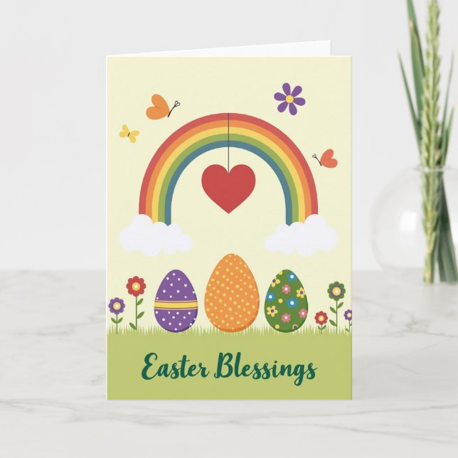 Spring Rainbow Celebration Card (Front)