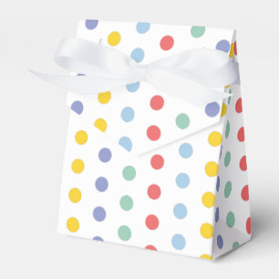 Spring Rainbow Polka Dot Pattern Favor Box