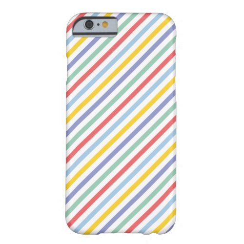 Spring Rainbow Stripe Pattern Barely There iPhone 6 Case