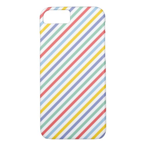 Spring Rainbow Stripe Pattern iPhone 87 Case