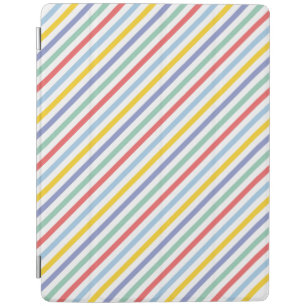 Spring Rainbow Stripe Pattern iPad Case. iPad Smart Cover