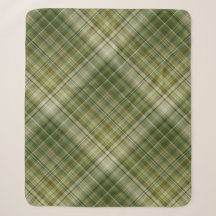 Spring Rains Cream, Tan, and Olive Green Plaid