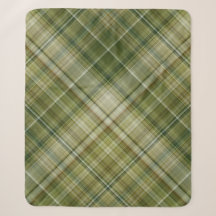 Spring Rains Cream, Tan, and Olive Green Plaid