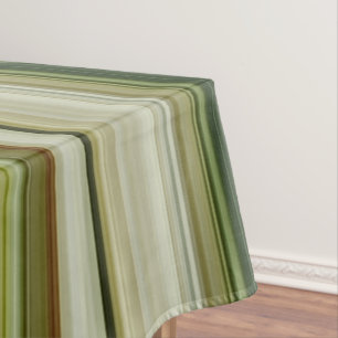 Spring Rains Cream, Tan, and Olive Green Plaid Tablecloth