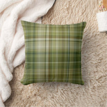 Spring Rains Cream, Tan, and Olive Green Plaid
