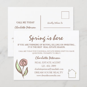 Spring Real Estate Marketing Farming Postcard
