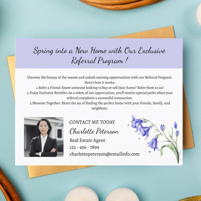 Spring Real Estate Referral  Postcard (Creator Uploaded)