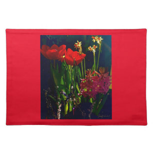 Spring Red Tulips Placemat
